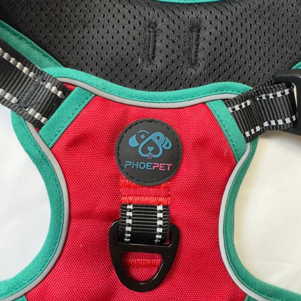 phoe pet harness xlarge red/ green euc